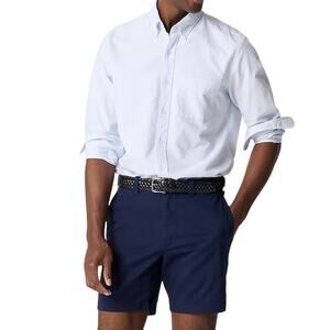 NWT J Crew Men’s 7” Stretch Chino Shorts Steel Blue Size 34